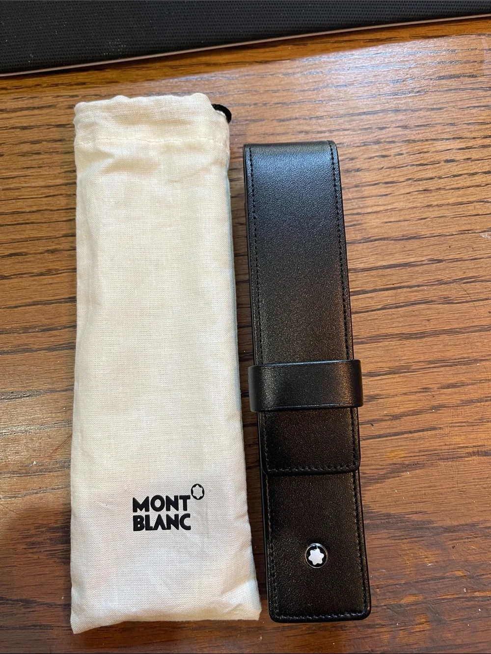 Montblanc Meisterstuck Black Leather 1-Pen Pouch - brand new without tag